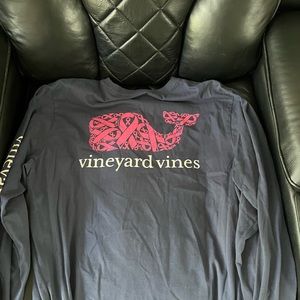 Vineyard Vine Brest cancer long sleeve shirt.